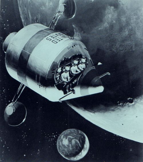 Project Apollo, Program Introduction - Part 1 1 Artist'S Rendering Of Apollo Command Module