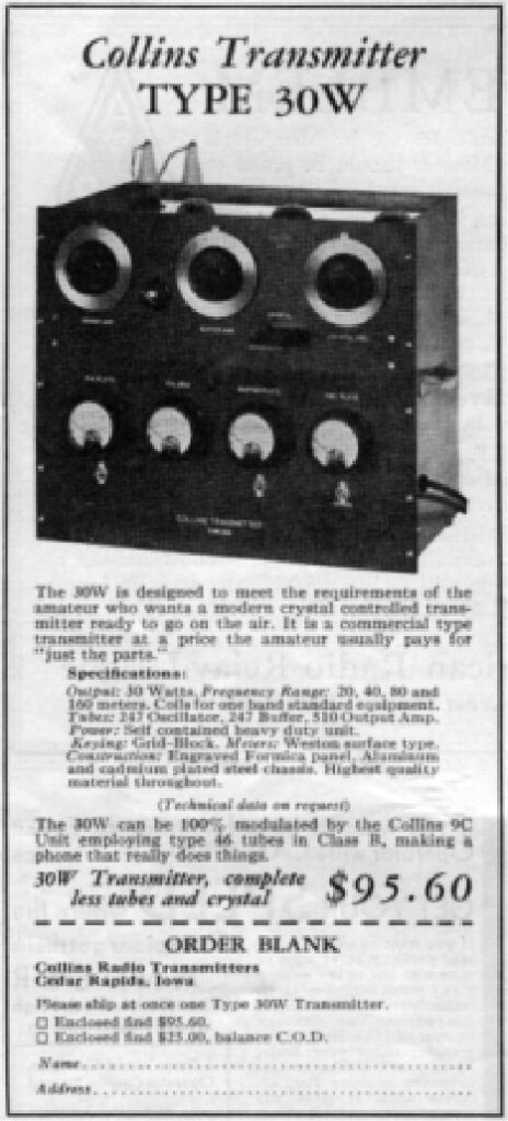 Collins Transmitter 30W